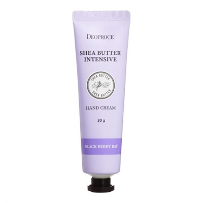 DEOPROCE SHEA BUTTER INTENSIVE HAND CREAM BLACK BERRY BAY Интенсивный увлажняющий крем для рук с маслом ши с ароматом ягод 30г
