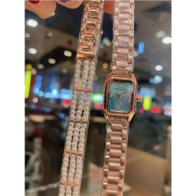 Подарочный набор от Arman*i ⌚️женские наручные часы и браслет  Реплика 1:1
