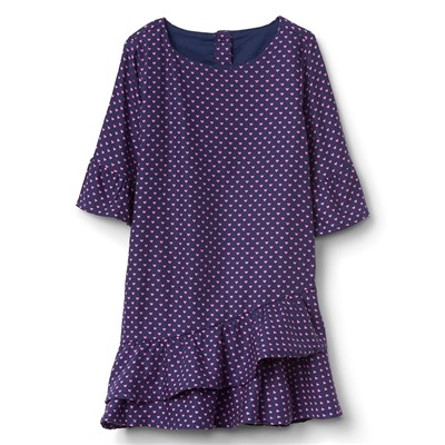 Asymmetrical ruffle dress