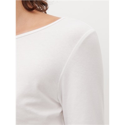 T-Shirt mit U-Boot-Ausschnitt