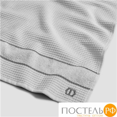 TOGAS САУНЕРС св-сер Полотенце 70х140, 1 пр., вафля/махра, 100% хлопок, 450 г/м2