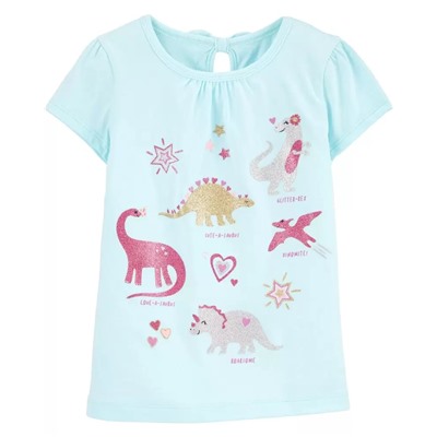 Carter's | Toddler Dinosaur Bow Back Jersey Tee