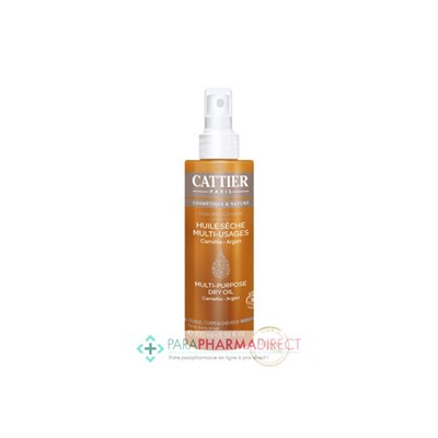 Cattier Huile Sèche Multi-Usages Corps & Visage 100ml