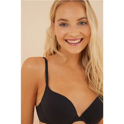GORGEOUS Sujetador push up algodón negro