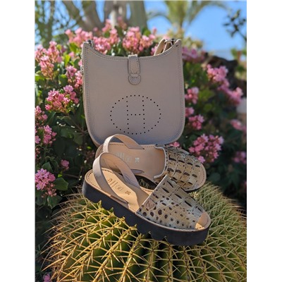ZAPATOS · 964 koko marron+Ab.Zapatos PELLE Helena (310) Beig АКЦИЯ
