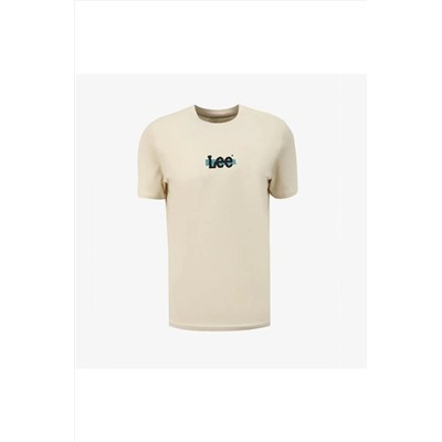 Lee, Erkek T-shirt Bej L241521614