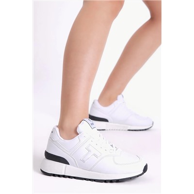 Tonny Black Unisex Beyaz Kaymaz Eva Taban Süet Sneaker AT1903-0