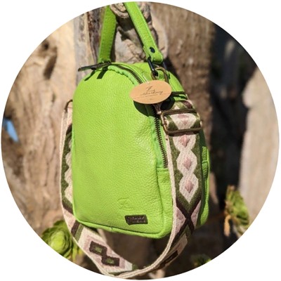 AB.Z · Pelle · mochila NAPA (630) PISTACHO - CINTURON BOLSOS (150)-6 (8) АКЦИЯ