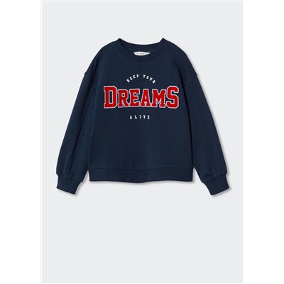 Sudadera algodón estampada
