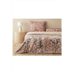 English Home Sweet Spring Dijital Baskılı Soft Cotton Çift Kişilik Nevresim Takımı Gül Kurusu 10040579