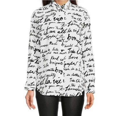 Karl Lagerfeld Paris Script Print Shirt