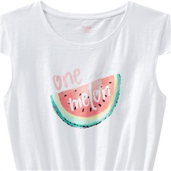 Mädchen T-Shirt mit Melonen-Print