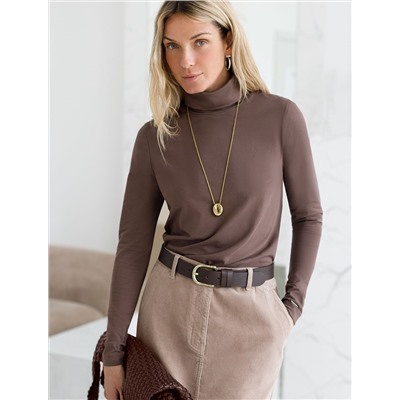 Водолазка из премиального хлопка с эластаном