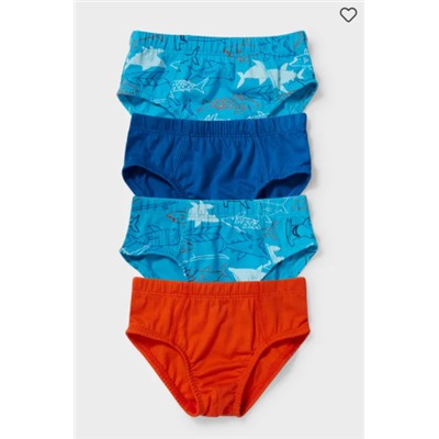Multipack 4er - Slip - Bio-Baumwolle