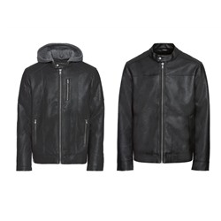LIVERGY® Jacke Herren, in Lederoptik