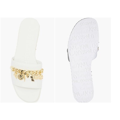 Basia Charm Chain Slide Sandal (Women)