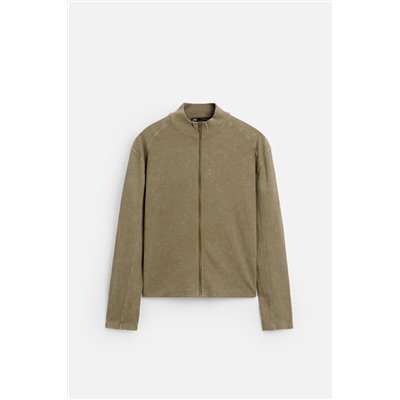 SUDADERA CREMALLERA LAVADA
