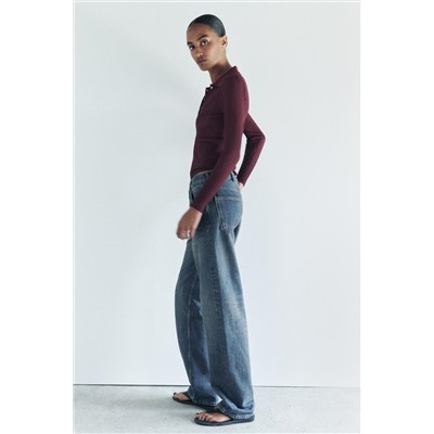 ZW COLLECTION RELAXED FIT MID-RISE JEANS