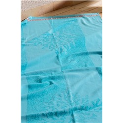 Corail %100 Pamuk Plaj Havlusu - Turkuaz - 70x150 cm
