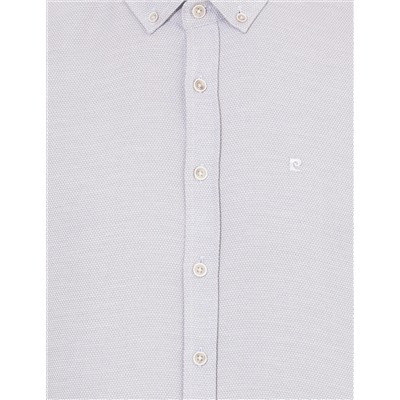 Açık Gri Slim Fit Uzun Kollu Gömlek