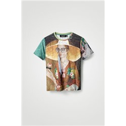 Camiseta retrato obra de arte