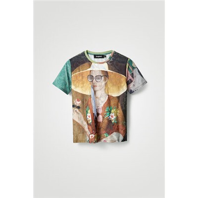Camiseta retrato obra de arte
