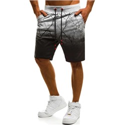 Men Colorblock Drawstring Waist Slant Pocket Shorts