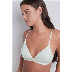 Sujetador triangular microfibra brillo verde