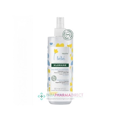 Klorane Bébé Toilette Eau Fraîche Parfumée 500ml