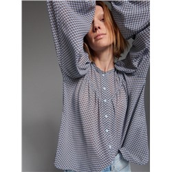 Gemusterte Bluse