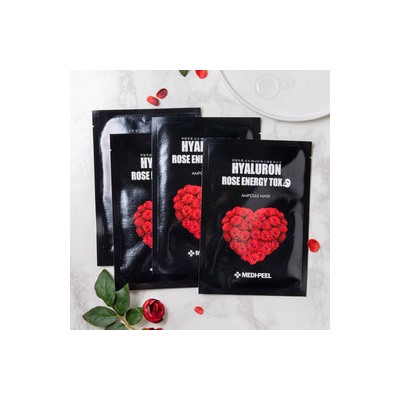 Hyaluron Rose Energy Tox Ampoule Mask, Укрепляющая маска против морщин