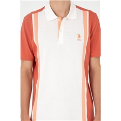 Erkek Regular Fit Polo Yaka Pudra Tişört