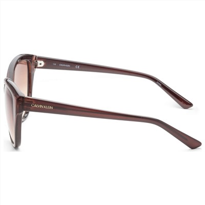 Calvin Klein Women's Brown Cat-Eye Sunglasses