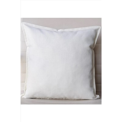 Fabric by Gülçin Pamuklu Yumuşak Doku Koton Kumaş Düz Krem Renk Punch Işlemesine Uygun Yastık Kılıfı TYC00600608634