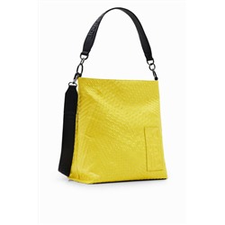 Bolso saco grande geométrico