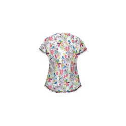 UA Song From the Heart Black Print Scrub Top