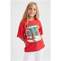 Kız Çocuk Regular Fit Kısa Kollu Tişört