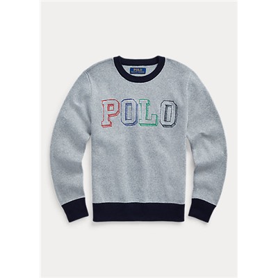 Boys 8-20 Logo Cotton Sweater