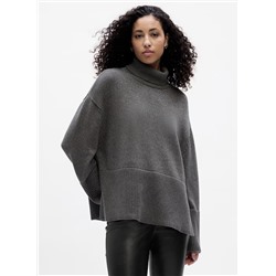 24/7 Split-Hem Turtleneck Sweater