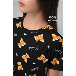 Хлопковая пижама для девочки с шортами Happyfox