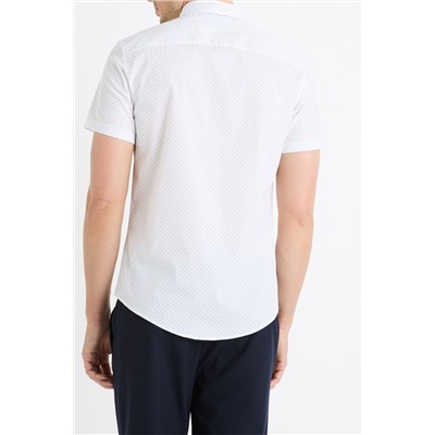 Camisa slim fit - Blanco