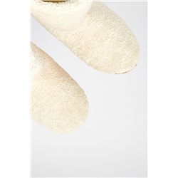 Zapatillas de casa altas forradas Magda Crudo