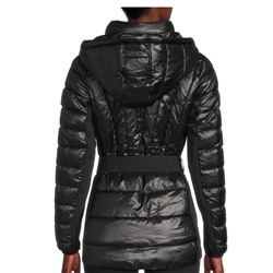 DKNY Belted Hooded Puffer Jacket