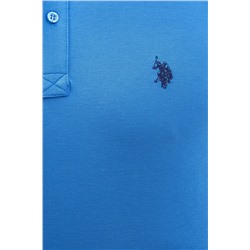 Erkek Kobalt Basic Polo Yaka Tişört
