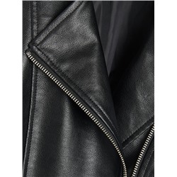 Bikerjacke aus Kunstleder