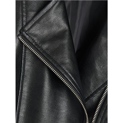 Bikerjacke aus Kunstleder