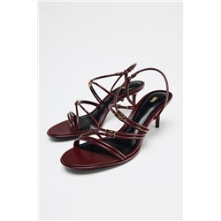 HIGH-HEEL STRAPPY SANDALS