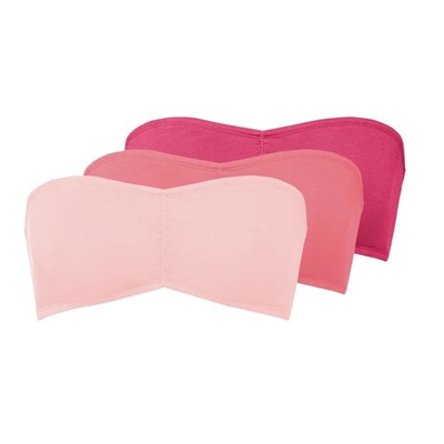 ESMARA® Bandeau Damen, 3 Stück, mit Baumwolle