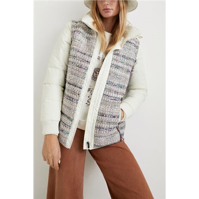 Chaqueta 2 en 1 acolchada bimateria