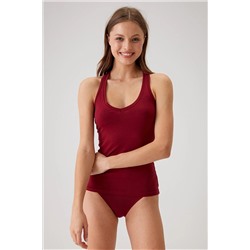 Pierre CardinKadın Bordo 1008 Racerback - Sporcu Atlet